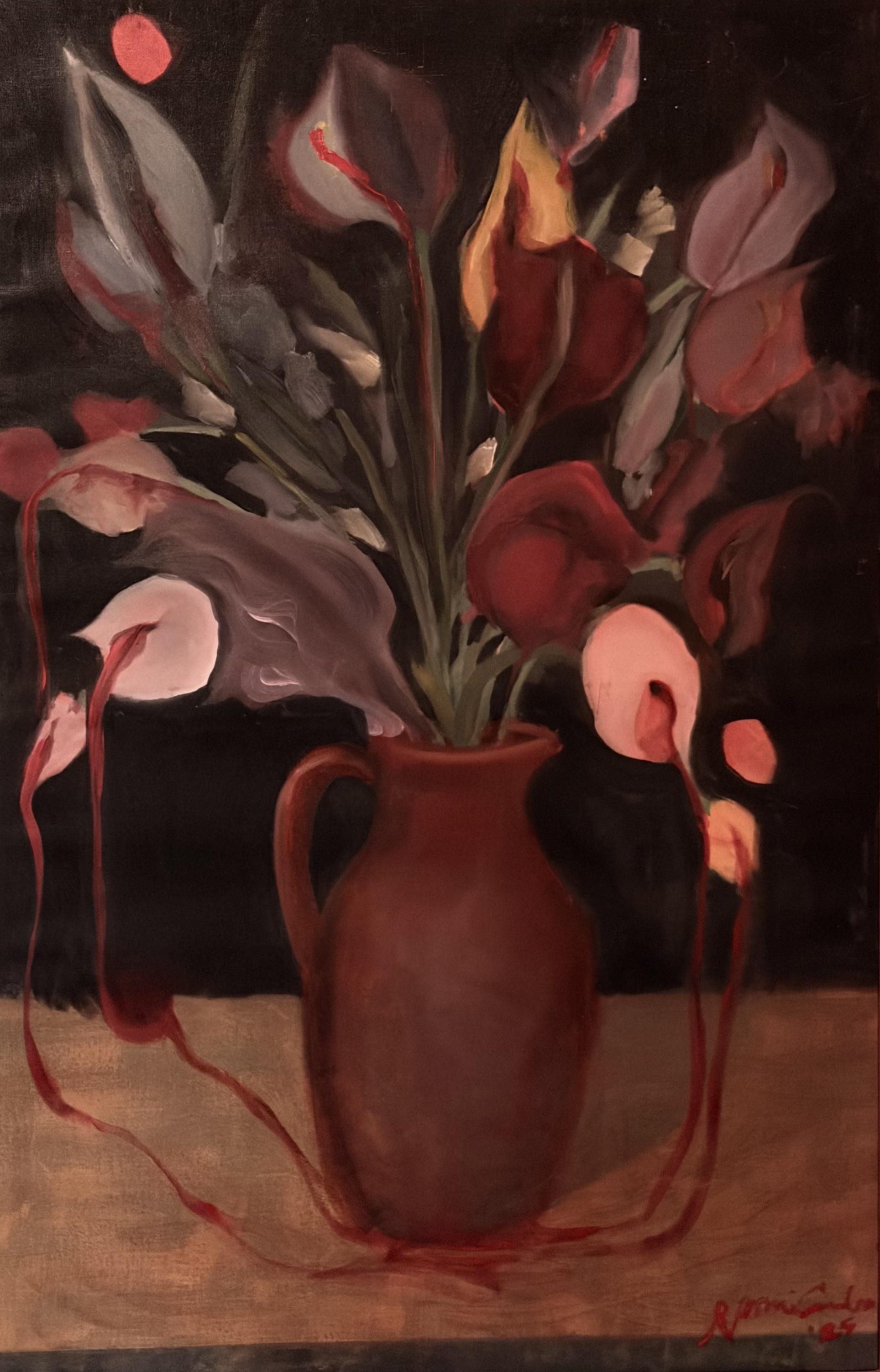 Bleeding Petals, 2025, Oil on Canvas